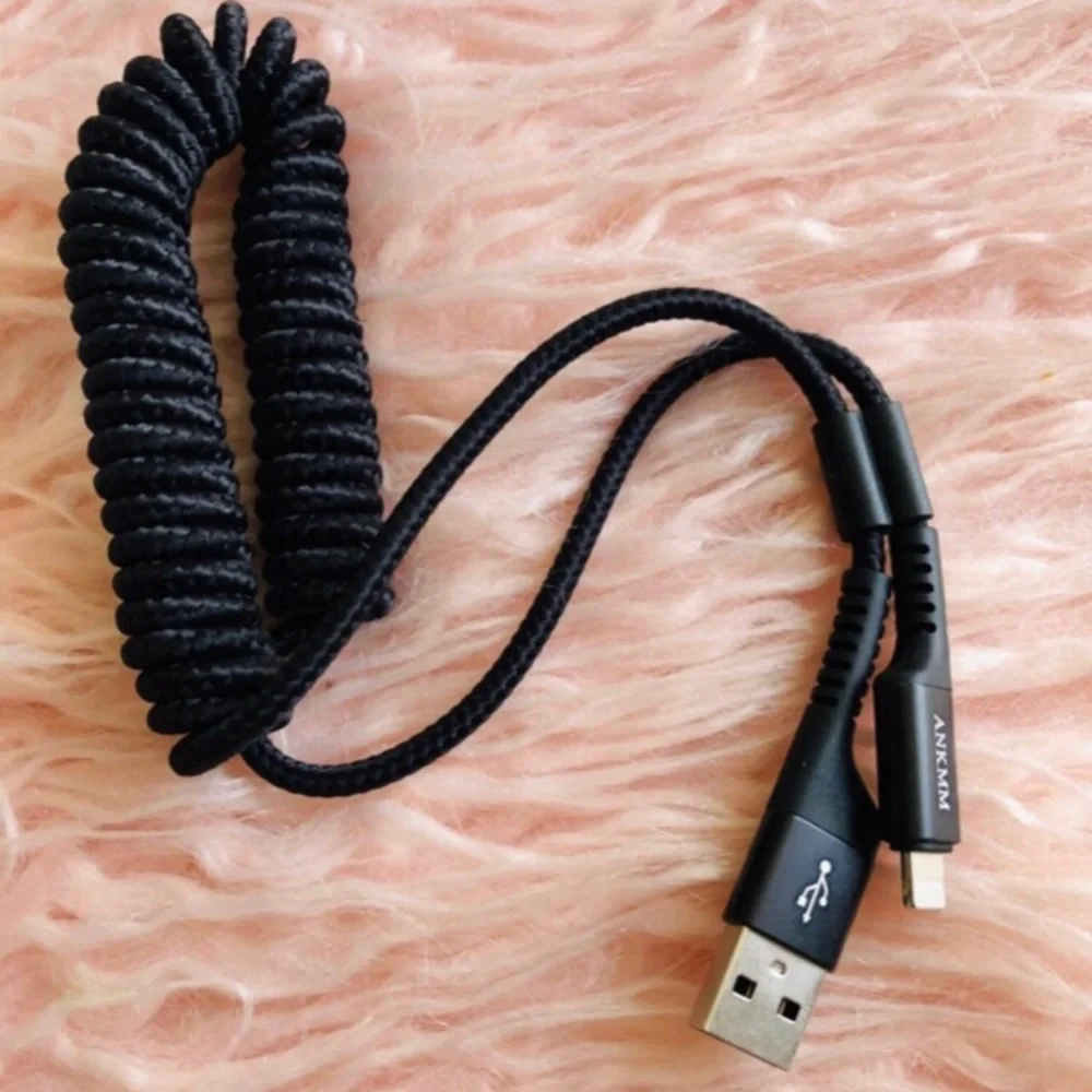 iPhone Charger Coiled Cable - 8 Qty